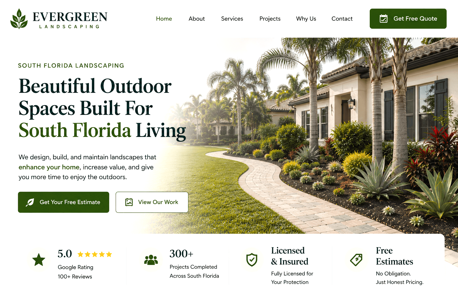 Landscaping website demo