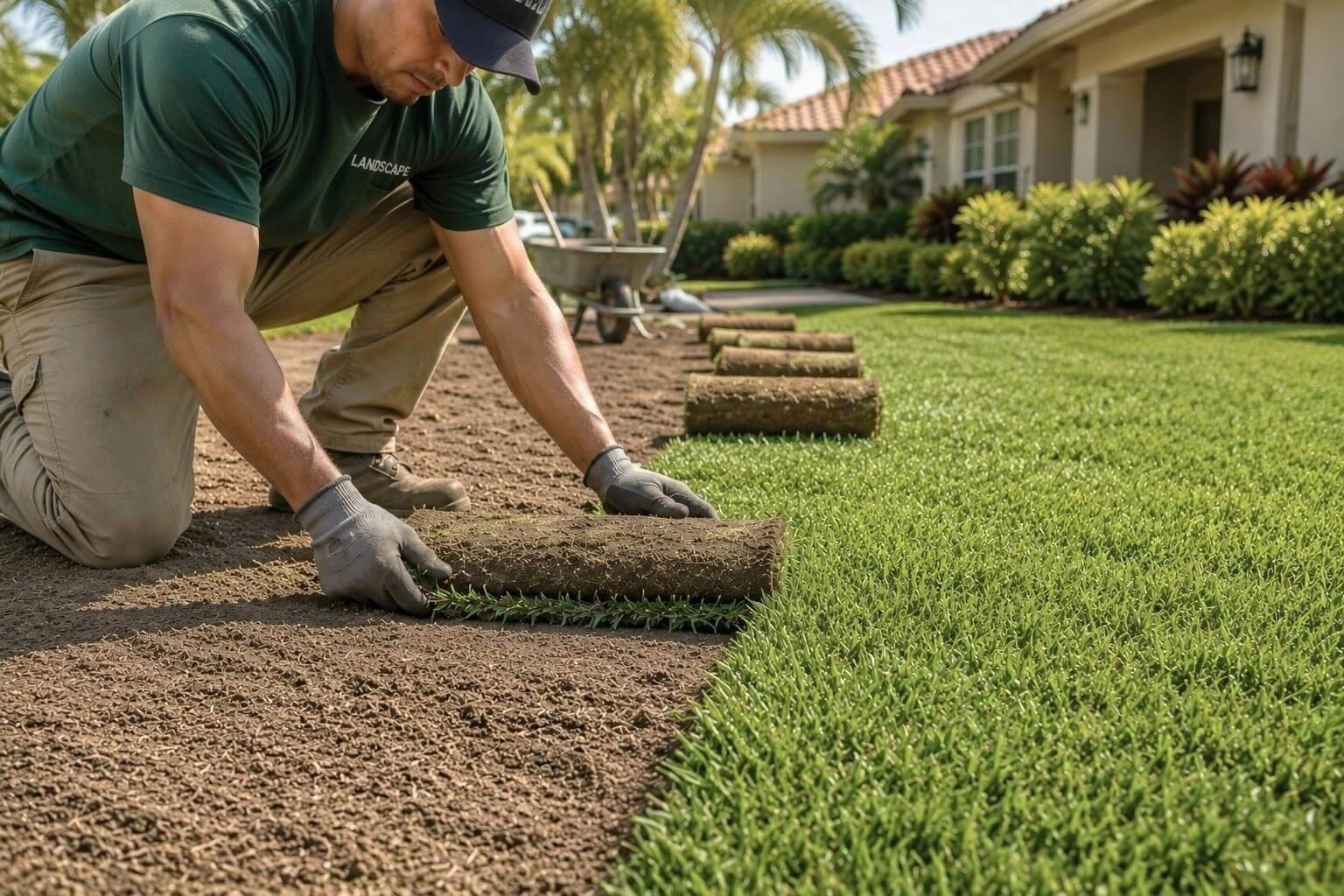 Residential lawn restoration