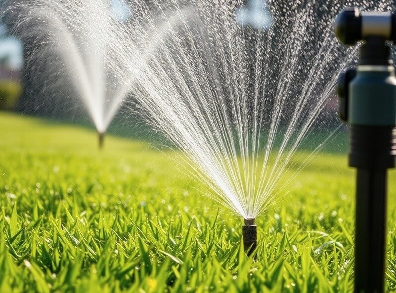 Sprinkler installation and irrigation work